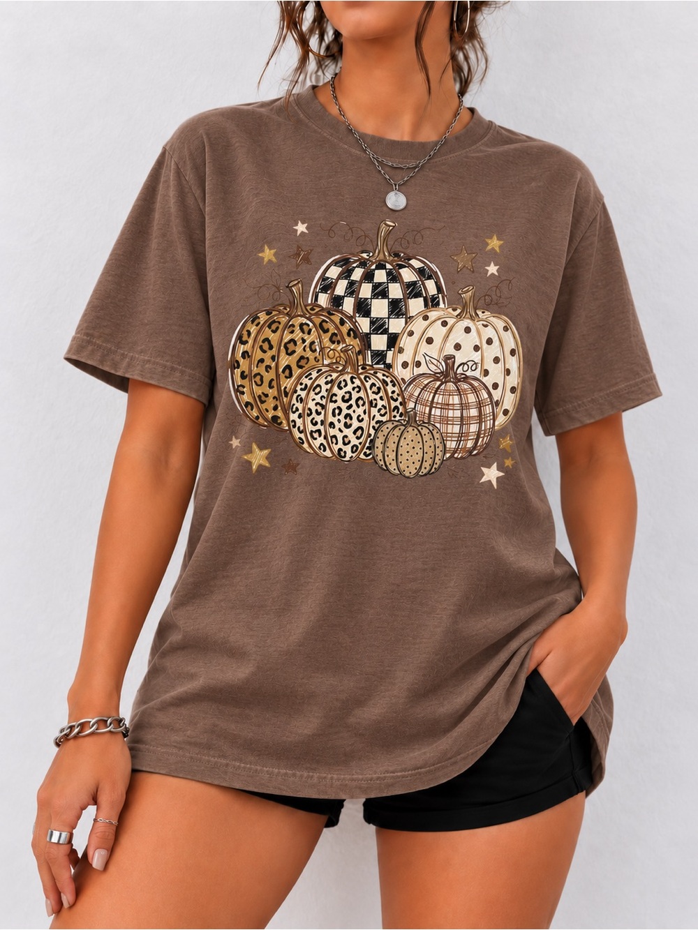Boho Pumpkin Comfort Colors Unisex T-Shirt Fall Harvest Season